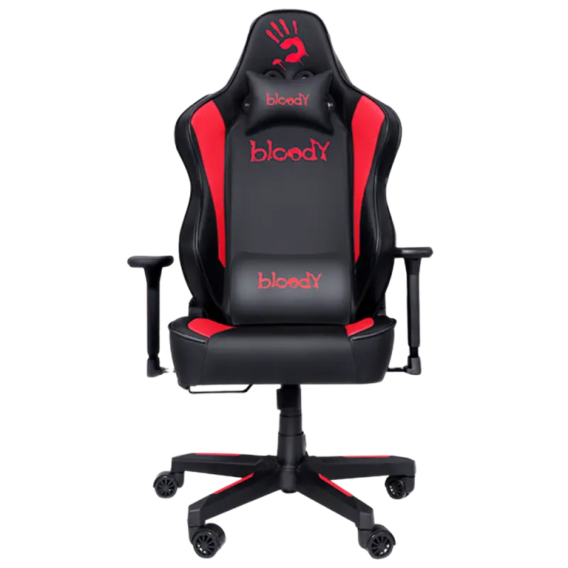 Игровое кресло Bloody GC-330, Искусственная кожа, Черный/Красный - photo