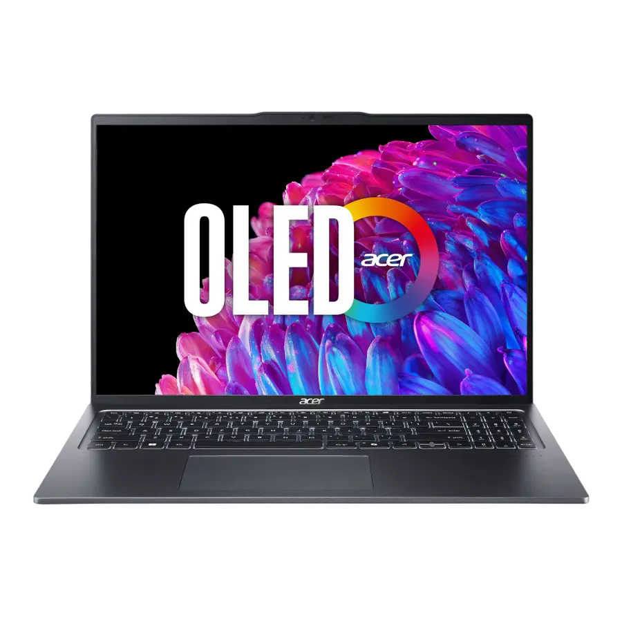 Laptop 16" Acer Swift Go 16 OLED SFG16-72, Steel Gray, Intel Core Ultra 7 155U, 16GB/1024GB, Linux eShell - photo