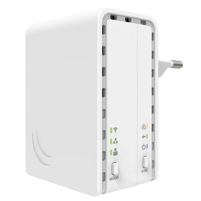 Powerline Adapter  MikroTik PL7411-2nD, până la 100 Mbps, Alb - photo