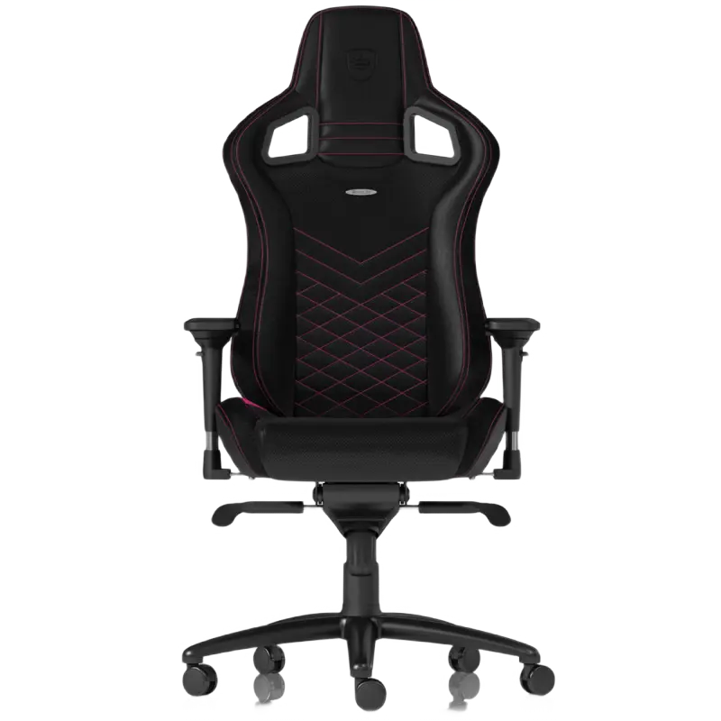 Игровое кресло Noblechairs Epic, Искусственная кожа, Черный/Розовый - photo