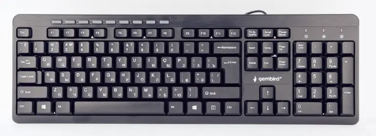 Keyboard Gembird KB-UM-106, Multimedia, Silent, Black, USB - photo