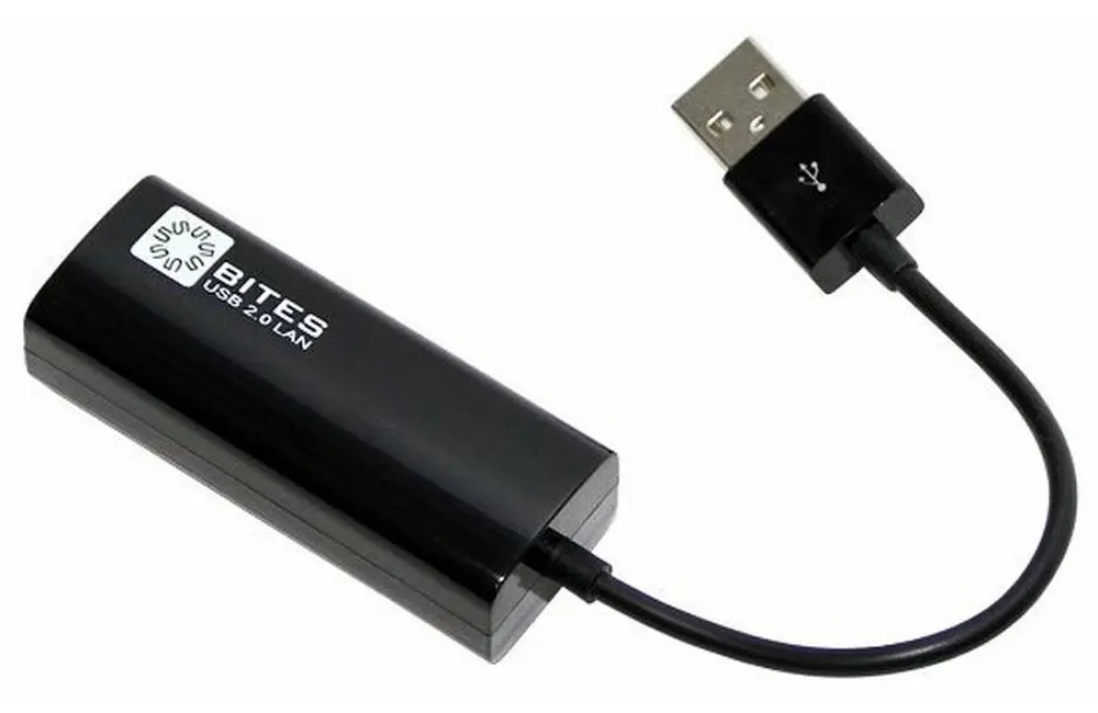 Ethernet Adapter USB RJ45 100, black color - photo