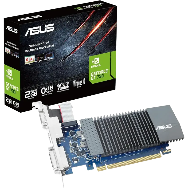 Видеокарта ASUS GT730-SL-2GD5-BRK,  2ГБ GDDR5 64бит - photo