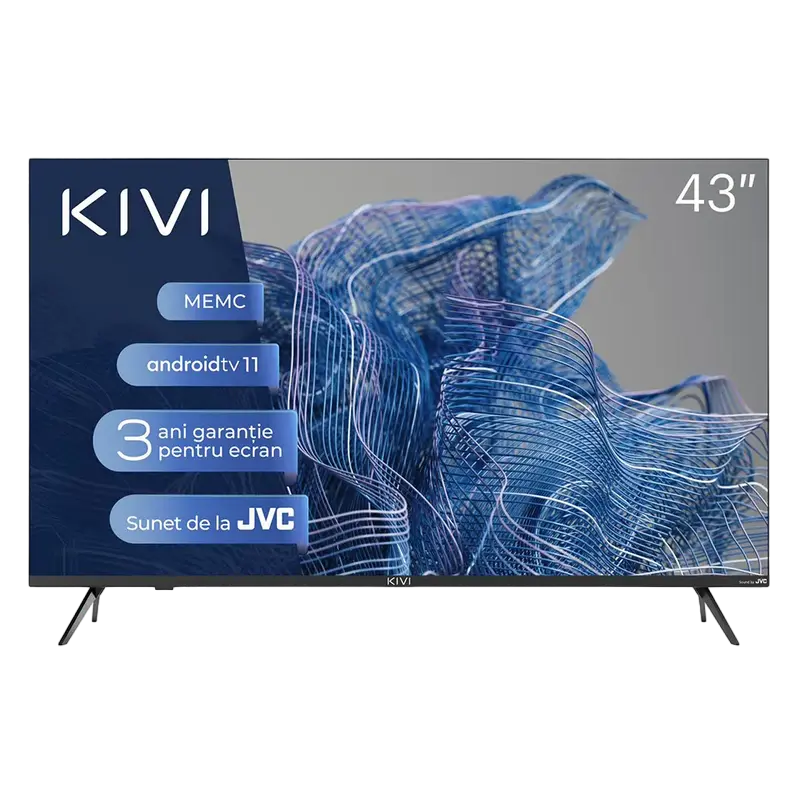 43" LED SMART TV KIVI 43U750NB, 3840x2160 4K UHD, Android TV, Negru - photo
