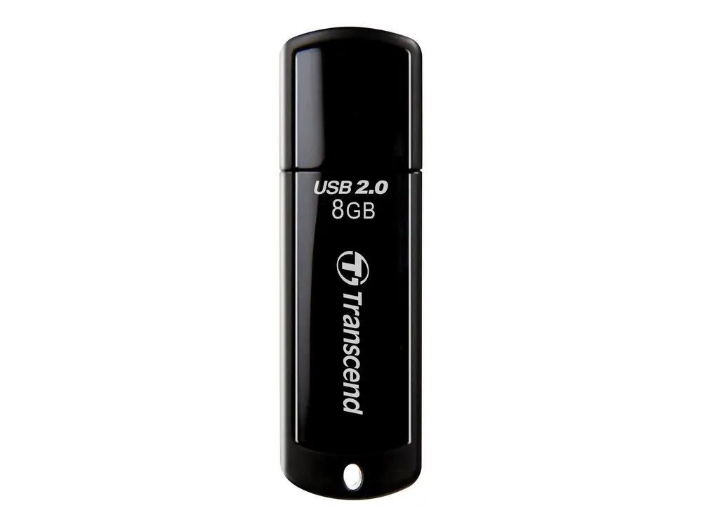   8GB USB2.0 Flash Drive Transcend "JetFlash  350", Black, Classic Cap (R/W:18/4MB/s) 