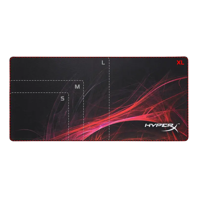 Mouse Pad pentru jocuri HyperX FURY S Pro Speed Edition, Extra Large, Negru/Rosu - photo