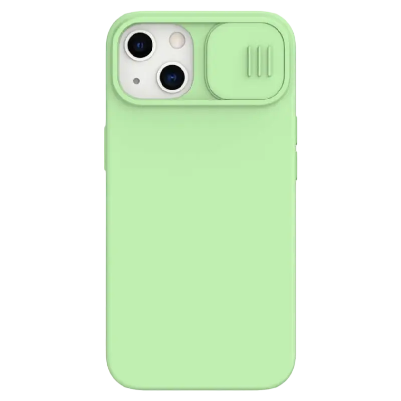 Чехол Nillkin iPhone 13, CamShield Silky Silicone, Mint Green - photo