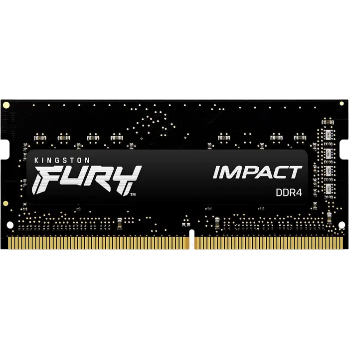 Оперативная память Kingston FURY Impact, DDR4 SDRAM, 3200 МГц, 8Гб, KF432S20IB/8 - photo