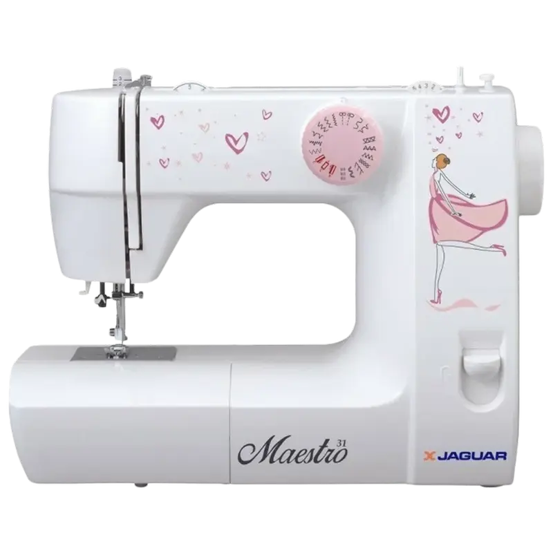 Швейная машина JAGUAR Maestro 31, Белый Розовый - photo