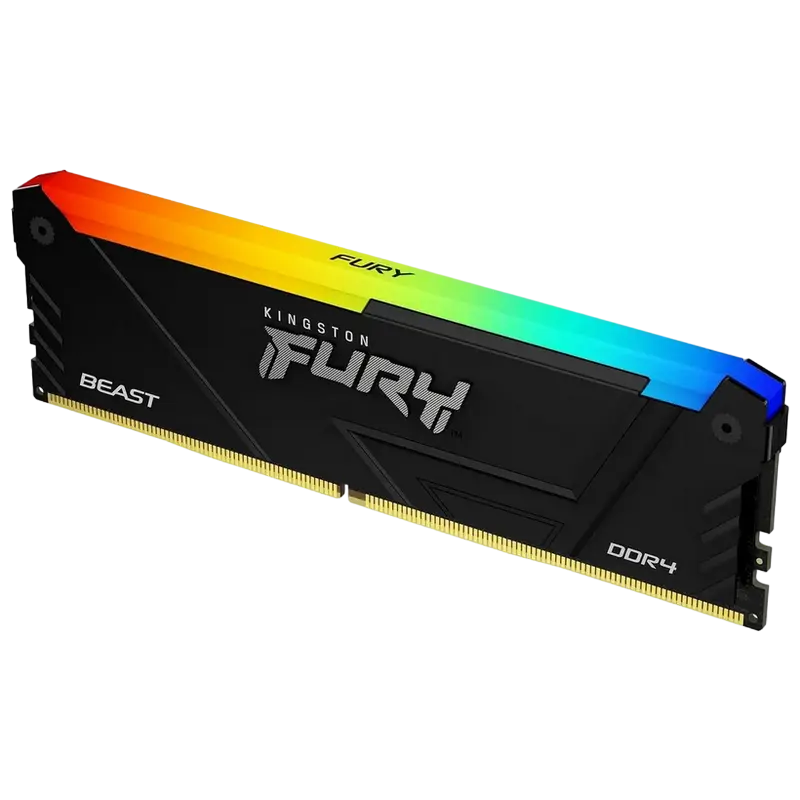 Оперативная память Kingston FURY Beast RGB, DDR4 SDRAM, 3600 МГц, 8Гб, KF436C17BB2A/8 - photo