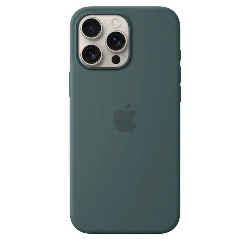 Чехол Apple iPhone 16 Pro Max Silicone Case with MagSafe, Lake Green - photo