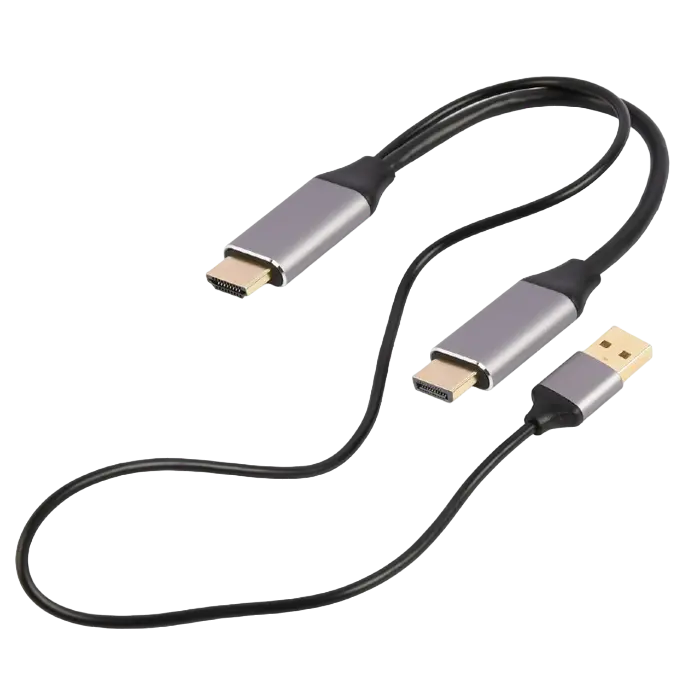 Переходник Cablexpert A-HDMIM-DPM-01, HDMI (M) - DisplayPort (M), 2 м, Чёрный - photo