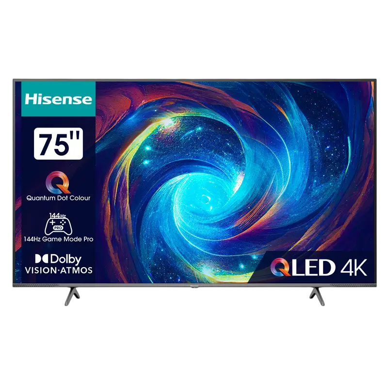 75" QLED SMART TV Hisense 75E7KQ PRO, 3840x2160 4K UHD, VIDAA U7.0, Gri - photo