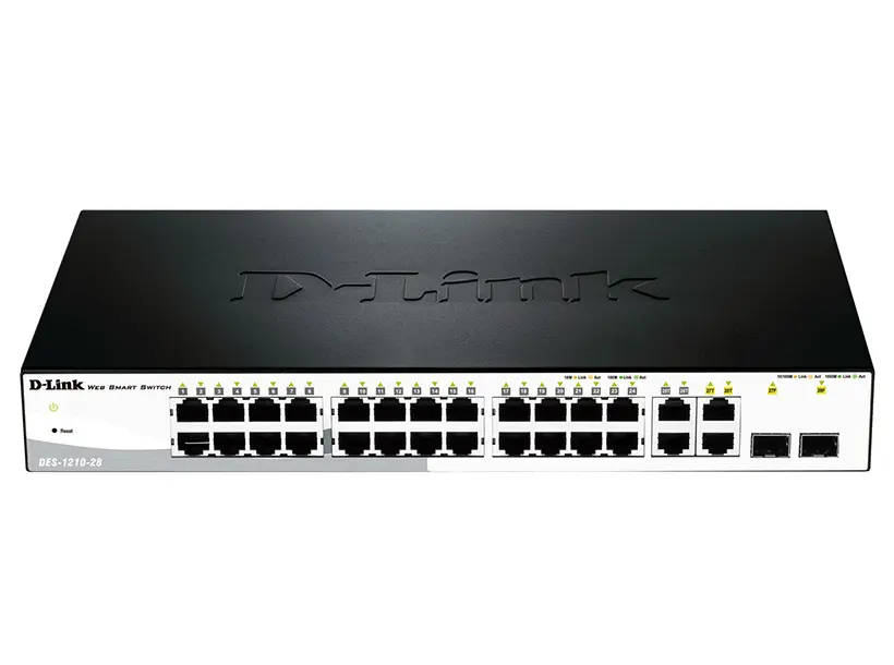 Switch de rețea D-Link DES-1210-28, 24x 10/100 Mbps