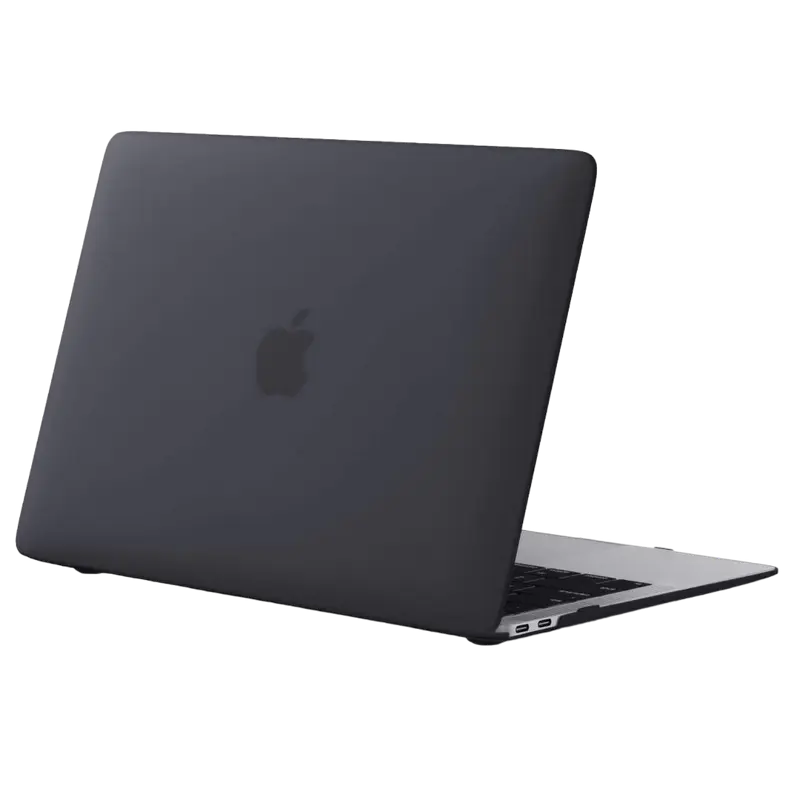 Чехол для ноутбука Tech Protect Smartshell Macbook Air 13 (2018-2020), 13.3", Поликарбонат, Матовый чёрный - photo