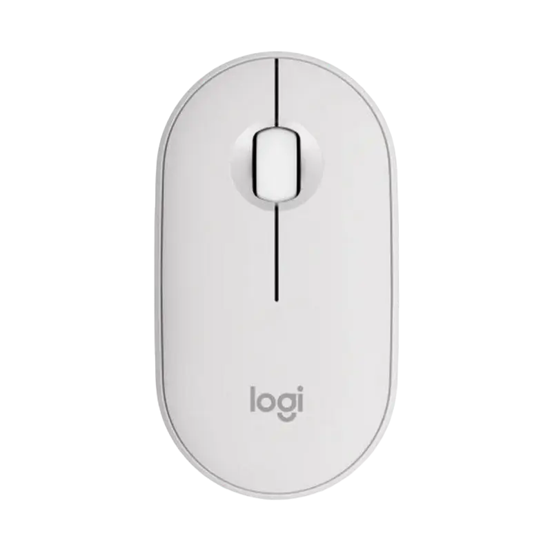 Mouse Wireless Logitech M350S, Alb - photo