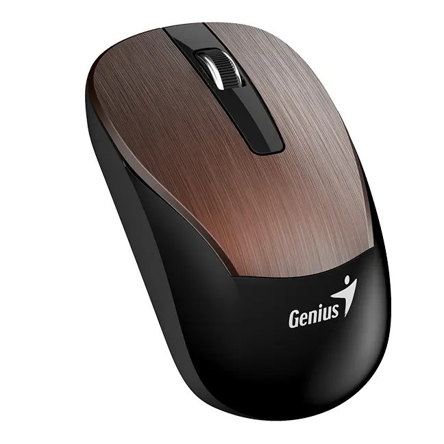 Mouse Wireless Genius ECO-8015, Cafea - photo