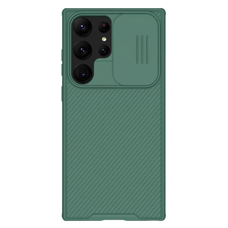 Чехол Nillkin Galaxy S23 Ultra Camshield Pro, Темно-зеленый - photo