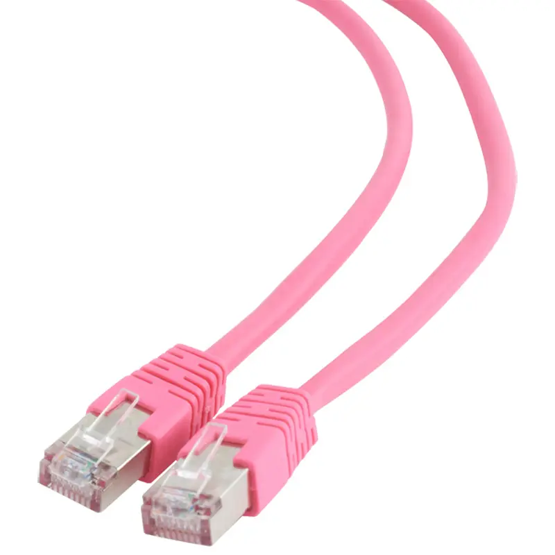 Patch cord Cablexpert PP6-1M/RO, Cat6 FTP , 1m, Roz - photo