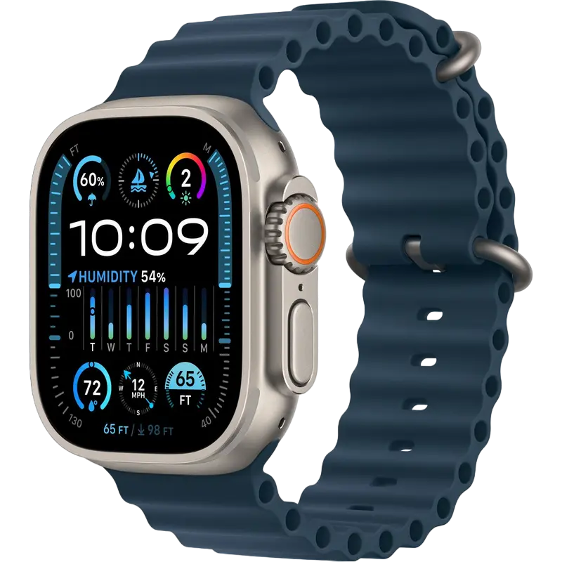 Умные часы Apple Watch Ultra 2, 49мм, Titanium | Blue Ocean - photo