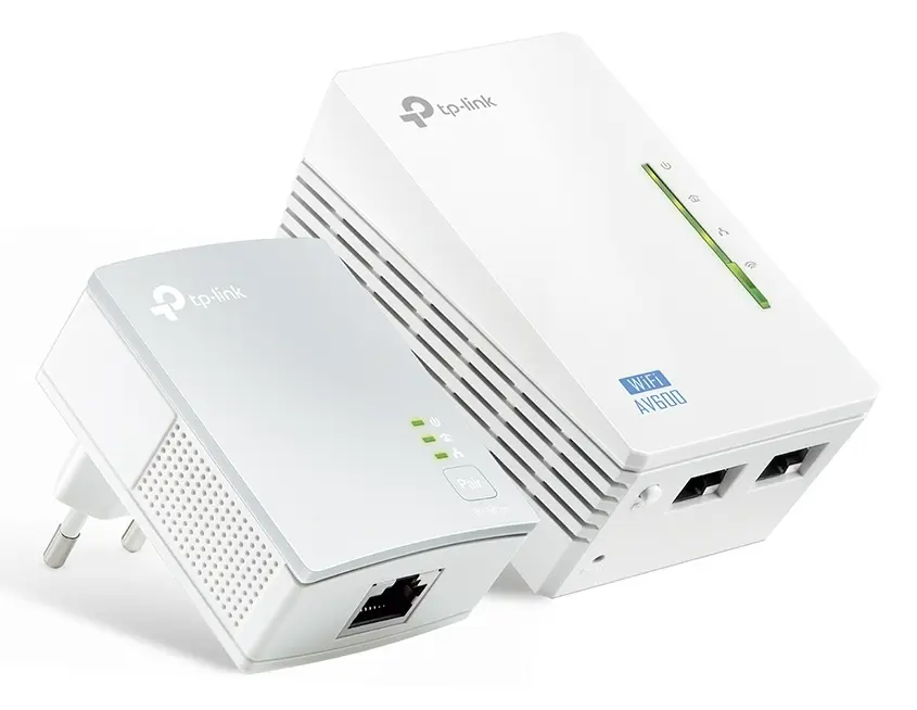 Wi-Fi + Powerline adapter TP-LINK TL-WPA4220 KIT, AV600, 600 Mbps, Alb - photo