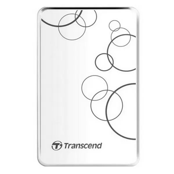 HDD portabil extern Transcend StoreJet 25A3, 2 TB, White (TS2TSJ25A3W) - photo