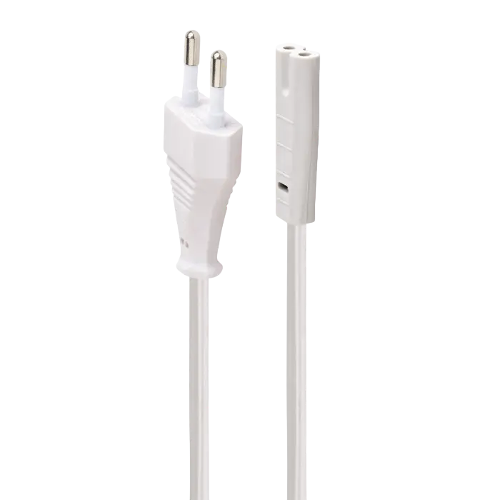 Cablu de alimentare Cablexpert PC-184/2-W, 1,8m, Alb - photo