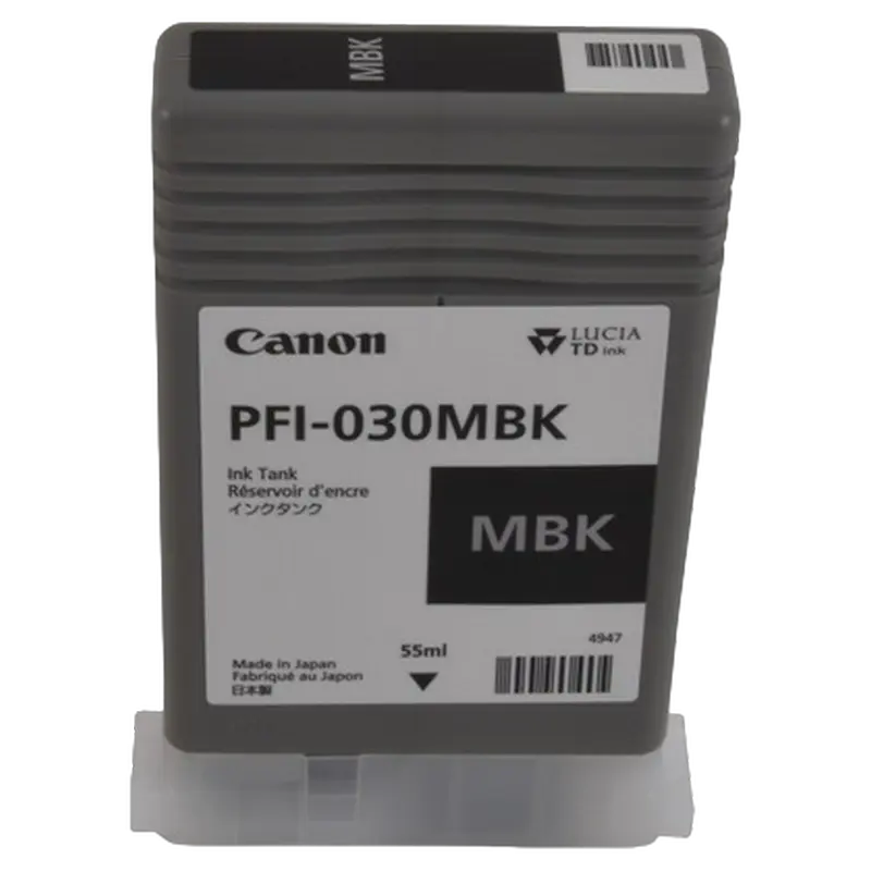 Картридж чернильный Canon PFI-030, 55мл, Матовый Черный - photo