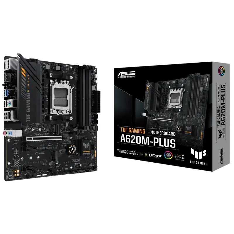 Placă de bază ASUS TUF GAMING A620M-PLUS, AM5, AMD A620, Micro-ATX - photo