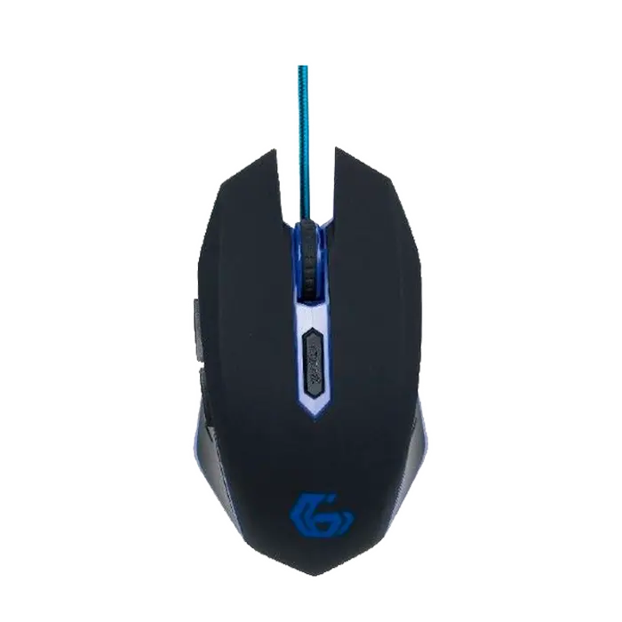 Игровая мышь Gembird MUSG-001-B, Черный/Синий - photo
