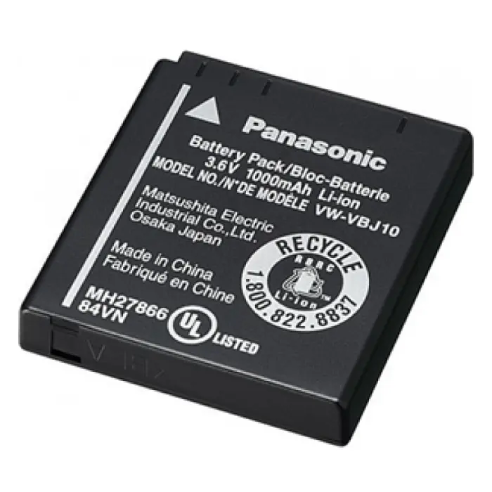 Battery pack Panasonic VW-VBJ10E-K, 1000 mAh for HDC-SD9/HS9/SD5/SD1/SX5/DX1, - photo