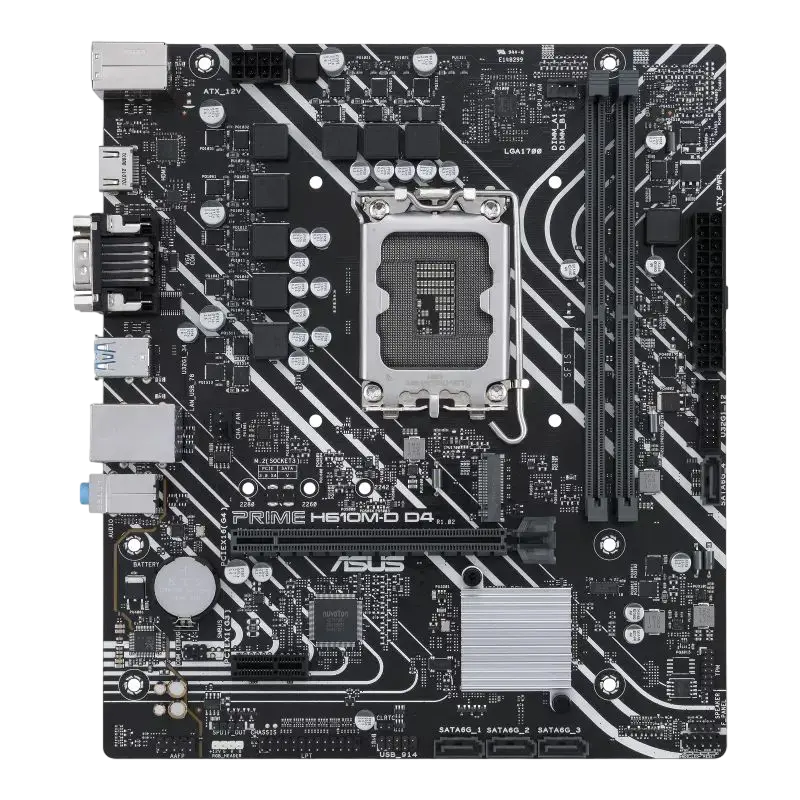 Placă de bază ASUS PRIME H610M-D D4, LGA1700, Intel B610, Micro-ATX - photo
