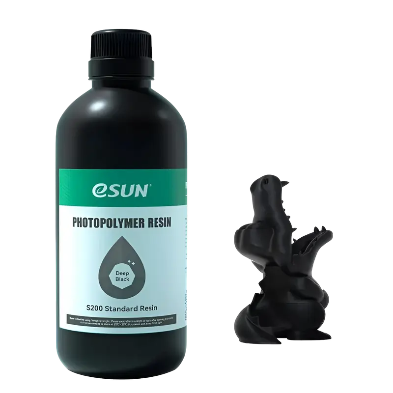 Fotopolimer pentru imprimare 3D ESUN S200 Standard Resin, Deep Black, 0.5 kg - photo