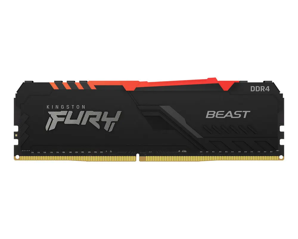 Memorie RAM Kingston FURY Beast RGB, DDR4 SDRAM, 3200 MHz, 8GB, KF432C16BBA/8 - photo