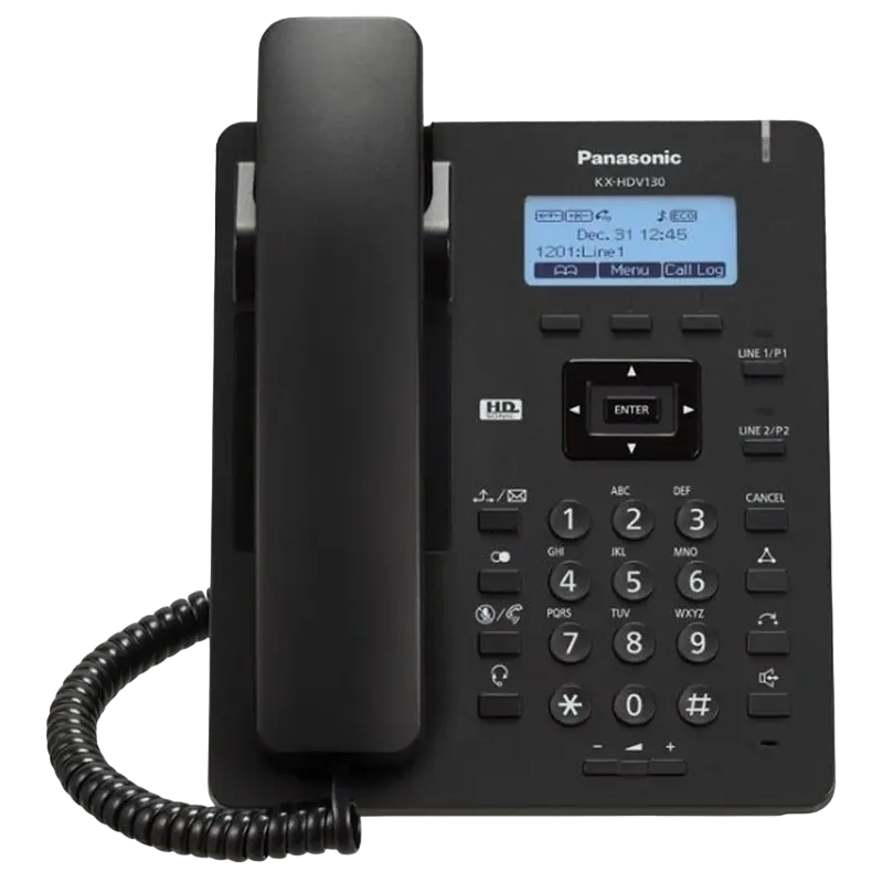 Telefon IP Panasonic KX-HDV130RUB, Negru - photo