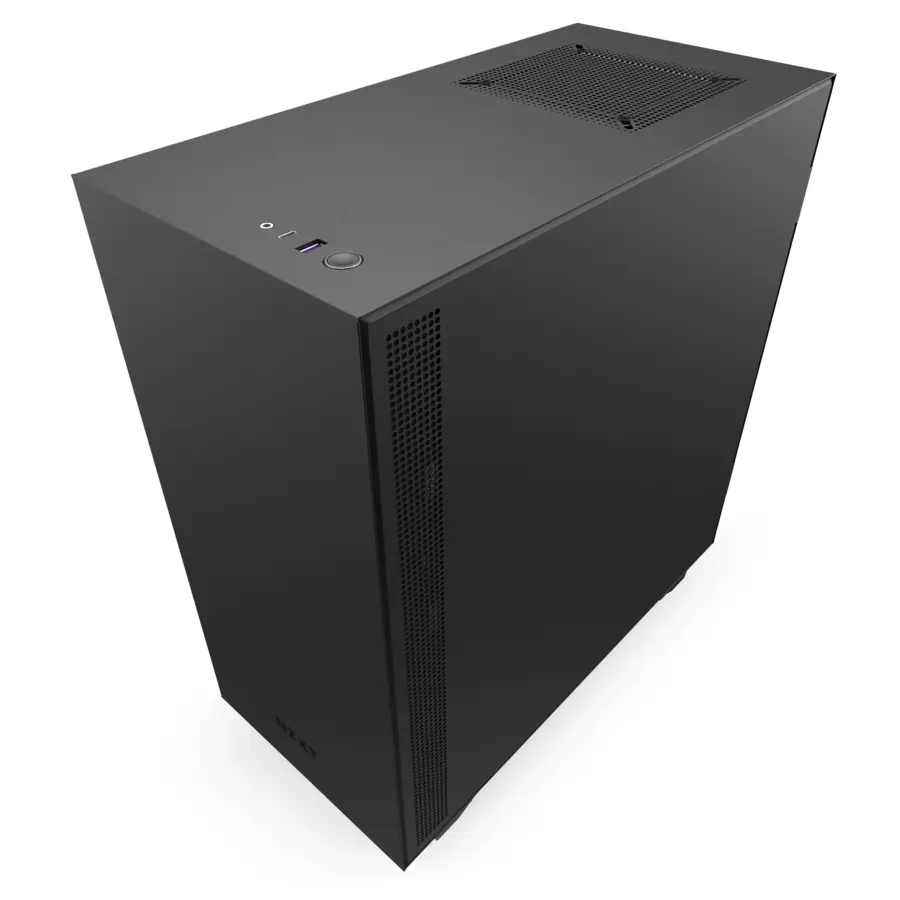 Carcasă PC NZXT H510, Midi-Tower, Negru/Rosu - photo