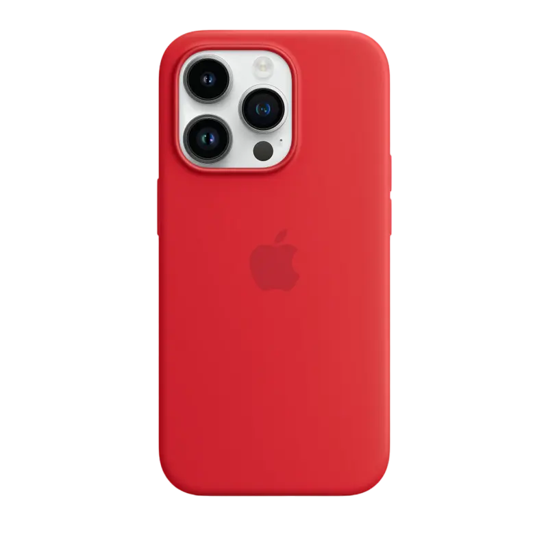 Чехол Apple iPhone 14 Pro Silicone Case with MagSafe, Красный - photo