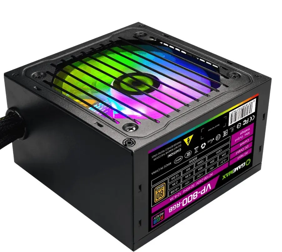 Sursă Alimentare PC Gamemax VP-800-RGB, 800W, ATX, Nemodular