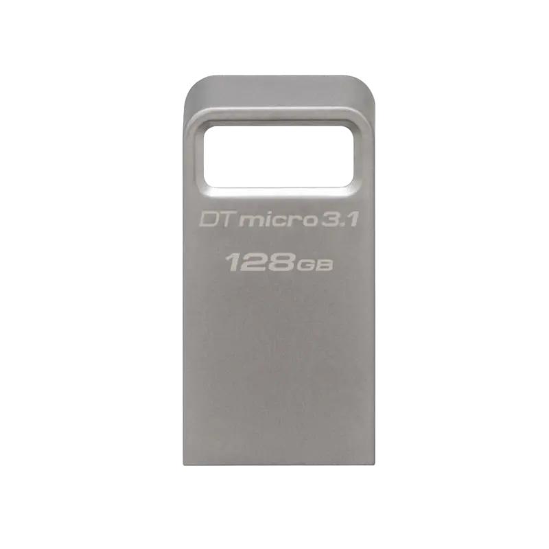 USB Flash накопитель Kingston DataTraveler Micro 3.1, 128Гб, Серебристый - photo