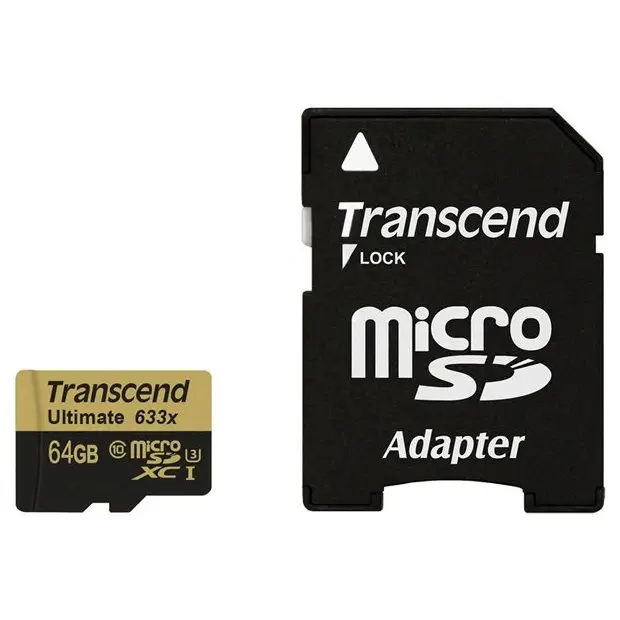 Card de Memorie Transcend MicroSDXC Class 10, 64GB (TS64GUSDU3) - photo