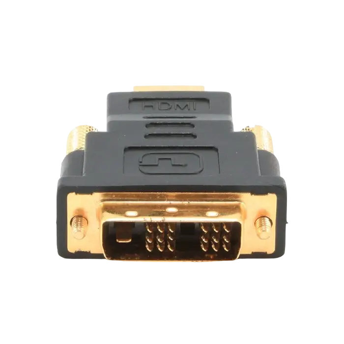 Adaptor Video Cablexpert A-HDMI-DVI-1, HDMI (M) - DVI-I (M), Negru - photo