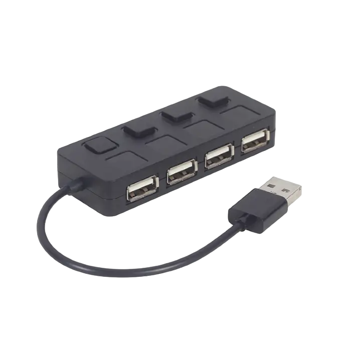USB-концентратор Gembird UHB-U2P4-05, Чёрный - photo