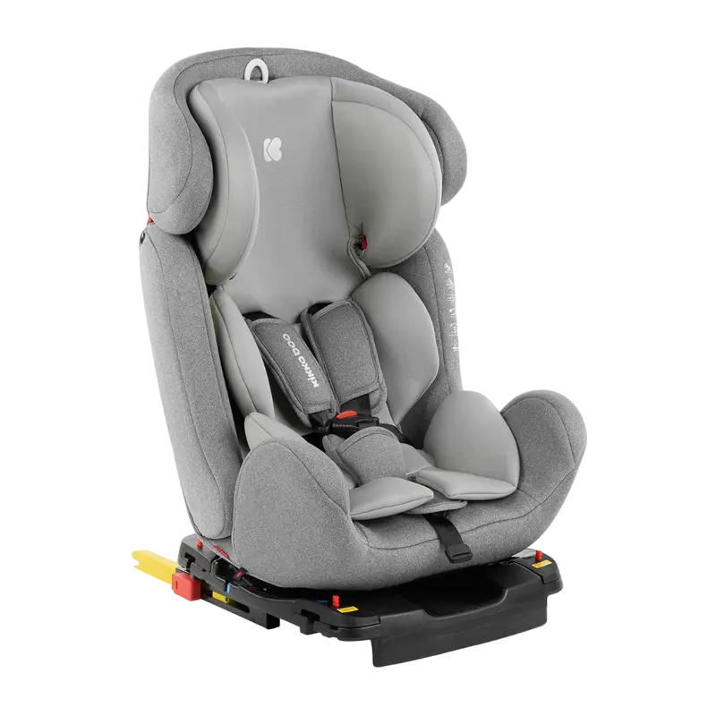 Scaun auto 3-în-1 Kikka Boo 4 Safe ISOFIX, Grupa 0+/1/2/3 (0-36 kg), Gri - photo