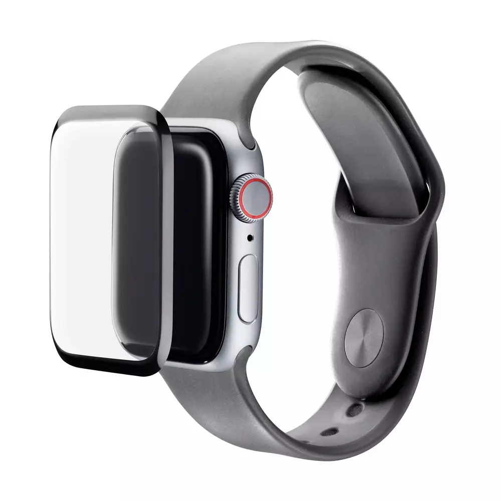 Защитное стекло Cellularline Apple Watch 41mm, Чёрный - photo