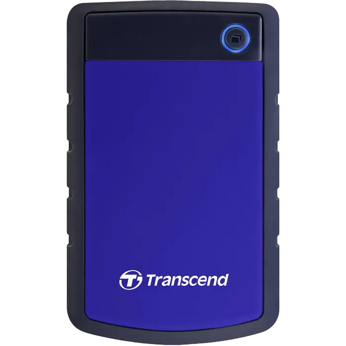 HDD portabil extern Transcend StoreJet 25H3B, 1 TB, Gri/Albastru (TS1TSJ25H3B) - photo