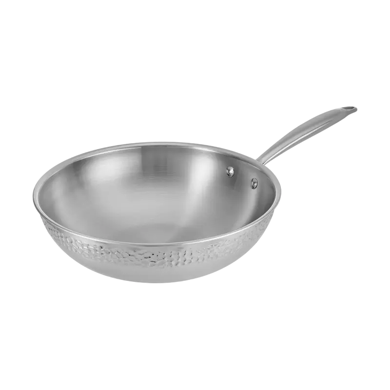 Tigaie WOK RESTO 95004, 28cm, Oțel inoxidabil - photo