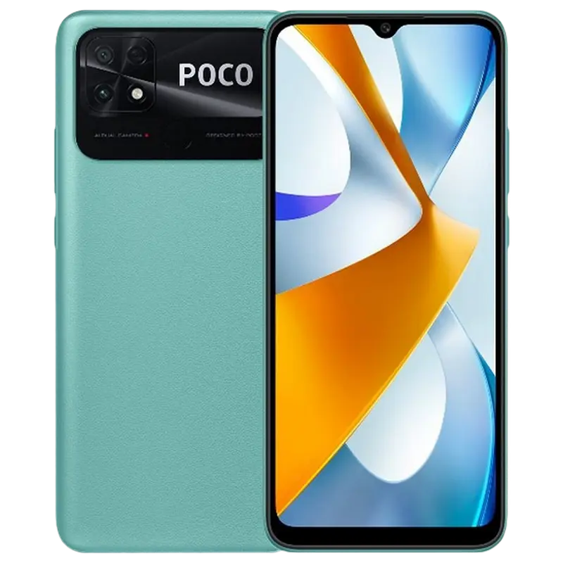 Смартфон Xiaomi Poco C40, 3Гб/32Гб, Coral Green - photo