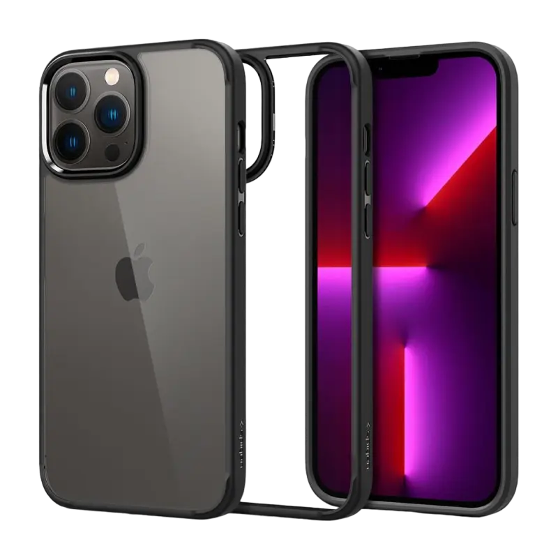 Чехол Spigen iPhone 13 Pro Max, Ultra Hybrid, Матовый черный - photo