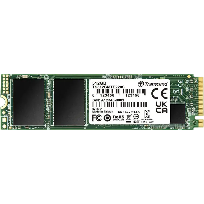 Накопитель SSD Transcend 220S, 512Гб, TS512GMTE220S - photo