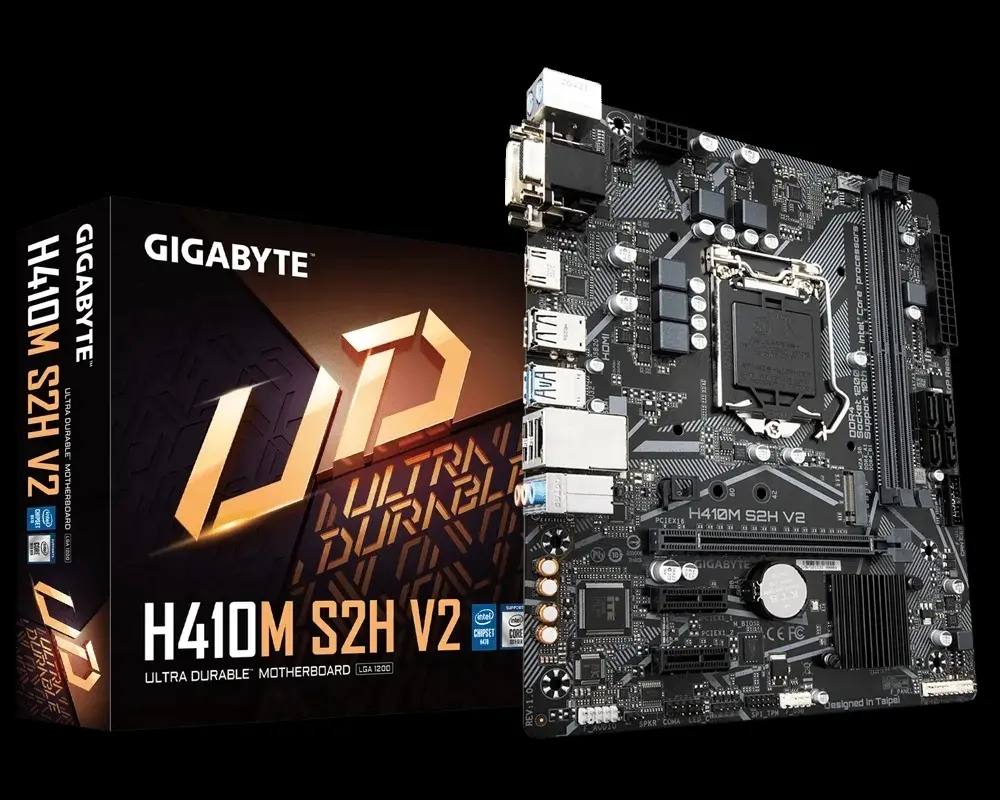 Placă de bază Gigabyte H410M S2H V2, LGA1200, Intel H470, Micro-ATX - photo